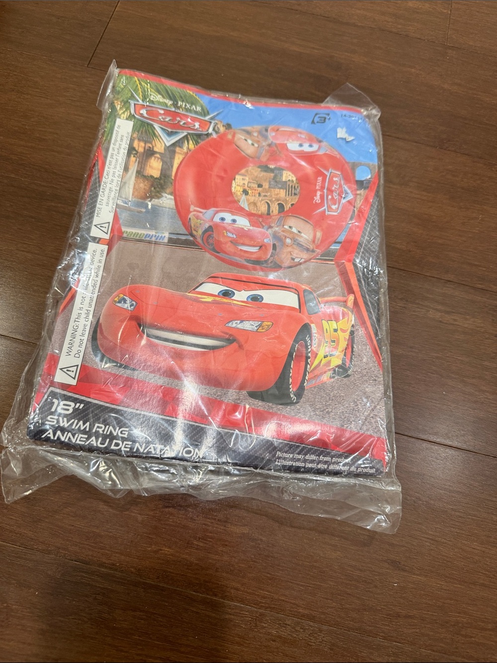 Twenty Kids Swim Ring - Red Lightning McQueen Cars Design